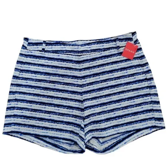 New Spanx Sunshine Short in Blue Painted Stripe 6” 3X - Picture 5 of 8